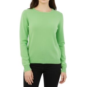 Talbots Cashmere Sweater Green‎ Size S Soft Crewneck Classic Luxury Knit